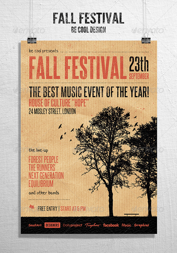 GraphicRiver Fall Festival Flyer Poster 8463947 GraphicRiver Fall Festival Flyer Poster 8463947