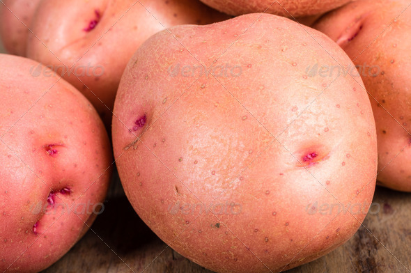 Red potatoes close up macro (Misc) Photo Download