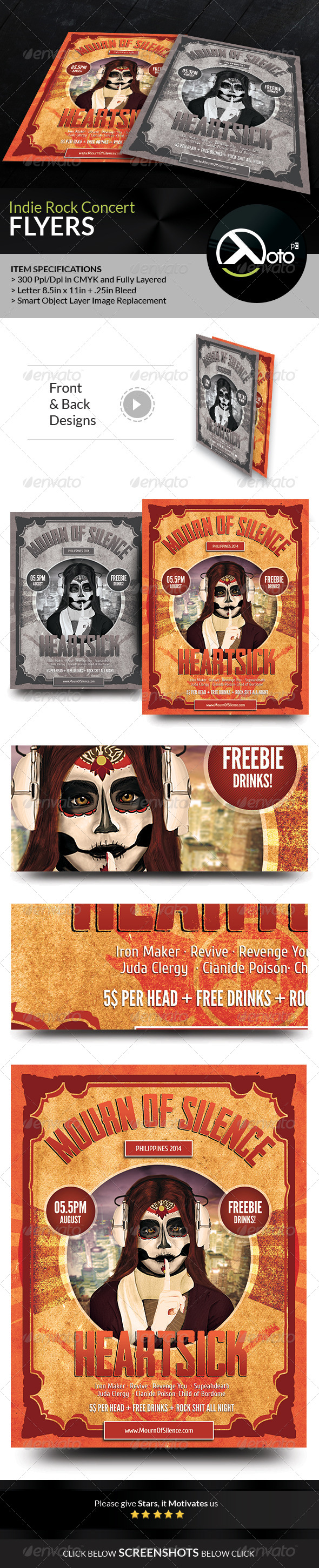 GraphicRiver Indie Rock Concert Event Flyer 8437165 GraphicRiver Indie Rock Concert Event Flyer 8437165