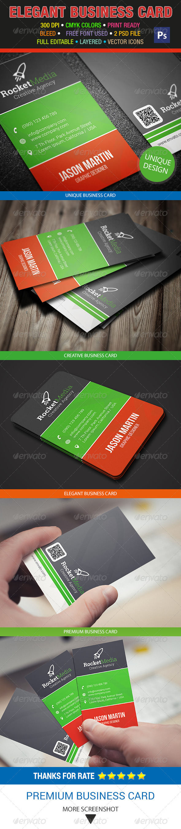 GraphicRiver Elegant Business Card 289 8464892 GraphicRiver Elegant Business Card 289 8464892