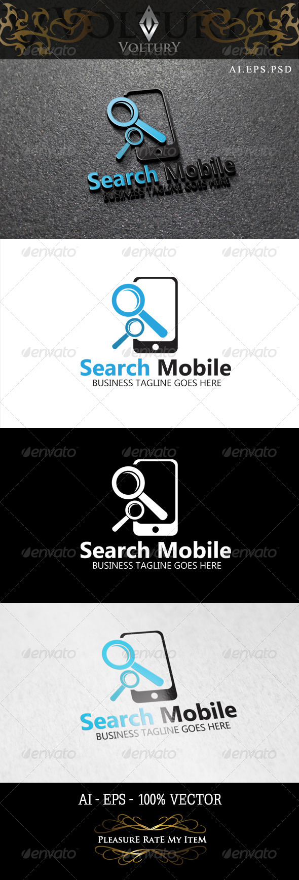 GraphicRiver Search Mobile Logo 8465127 GraphicRiver Search Mobile Logo 8465127