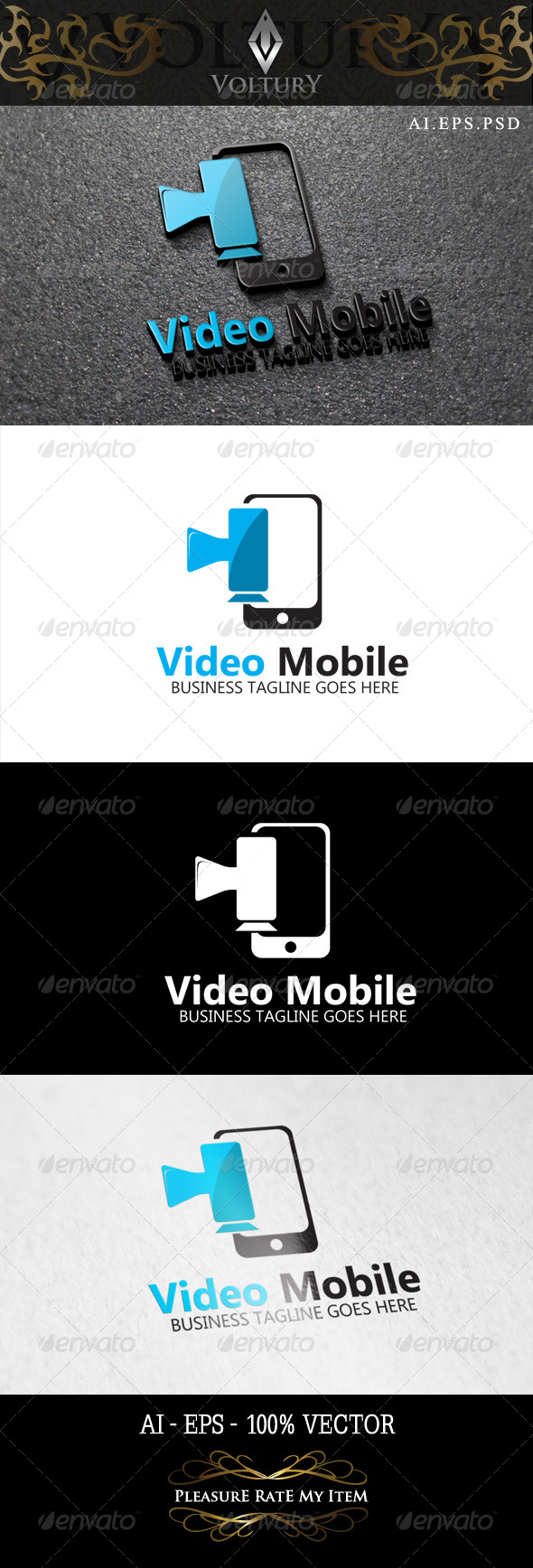 GraphicRiver Video Mobile Logo 8465367 GraphicRiver Video Mobile Logo 8465367