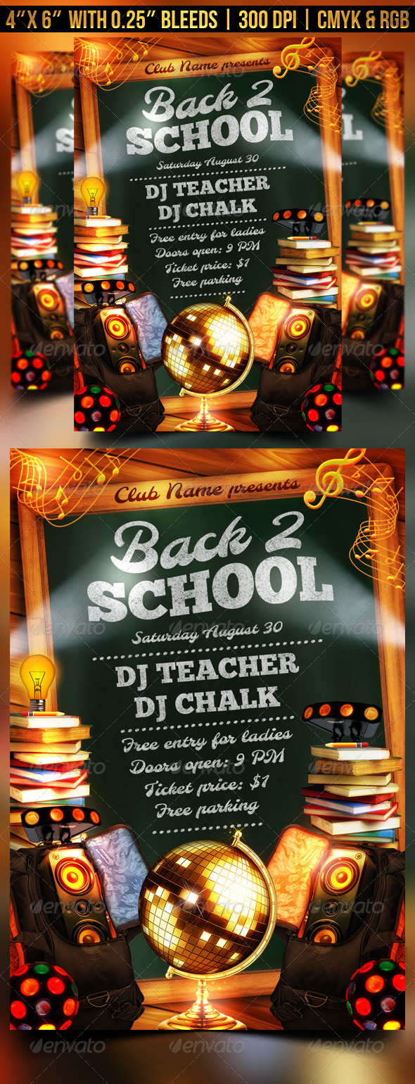 GraphicRiver Back to School Flyer Template 8466083 GraphicRiver Back to School Flyer Template 8466083