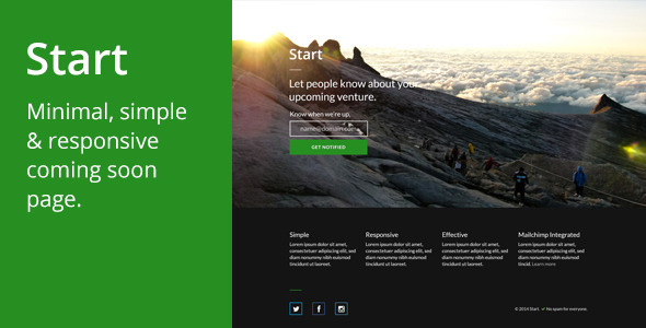 ThemeForest Start Coming Soon Page 8349704 ThemeForest Start Coming Soon Page 8349704