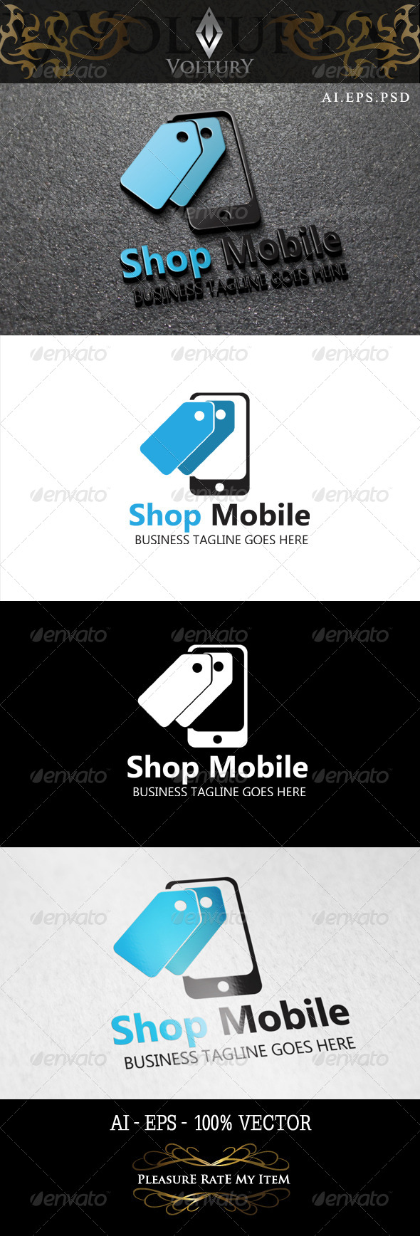 GraphicRiver Shop Mobile Logo 8465284 GraphicRiver Shop Mobile Logo 8465284