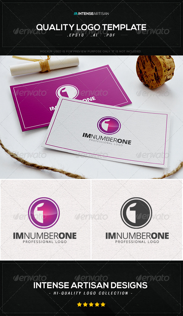 GraphicRiver Im Number One Logo Template 8448100 GraphicRiver Im Number One Logo Template 8448100