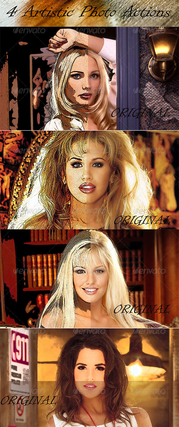 GraphicRiver 4 Artistic Photo Actions 8466941 GraphicRiver 4 Artistic Photo Actions 8466941