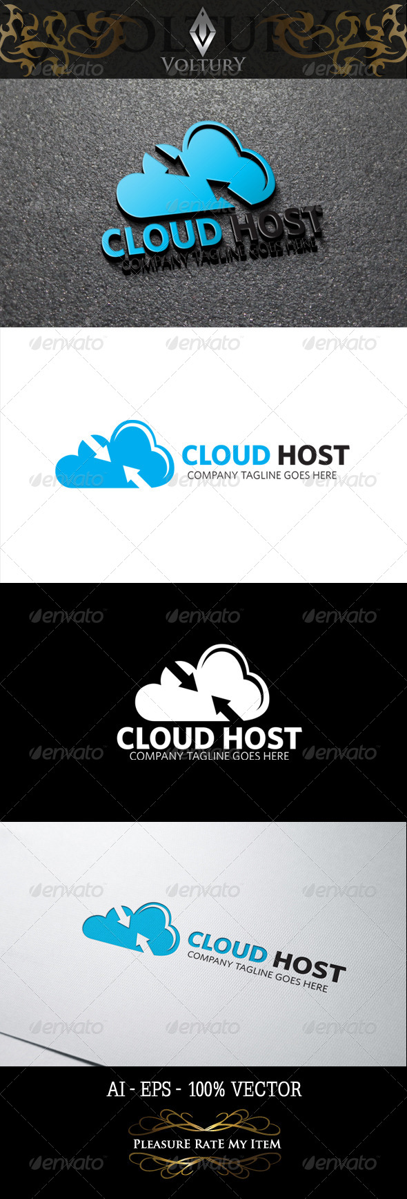GraphicRiver Cloud Host Logo 8466943 GraphicRiver Cloud Host Logo 8466943