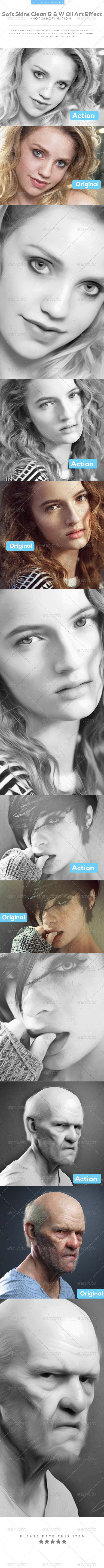 GraphicRiver Soft Skins Clean B & W Oil Art Effect 8467561 GraphicRiver Soft Skins Clean B & W Oil Art Effect 8467561