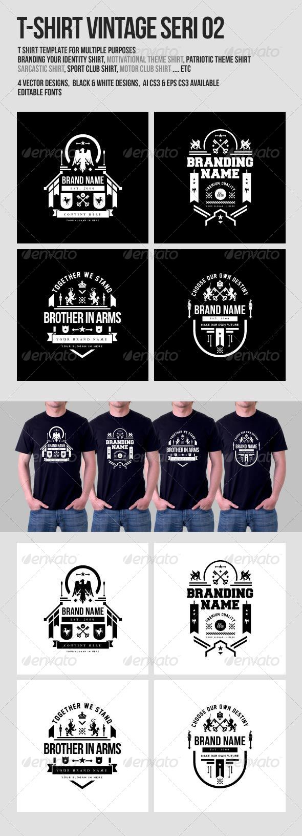 GraphicRiver T-Shirt Vintage Design Seri 02 8468821 GraphicRiver T-Shirt Vintage Design Seri 02 8468821