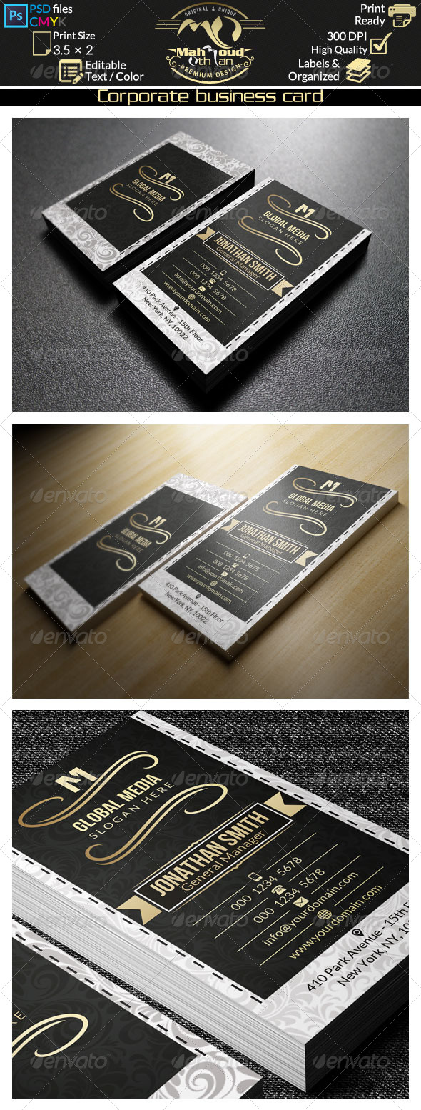 GraphicRiver Gold Corporate Business Card 38 8469110 GraphicRiver Gold Corporate Business Card 38 8469110
