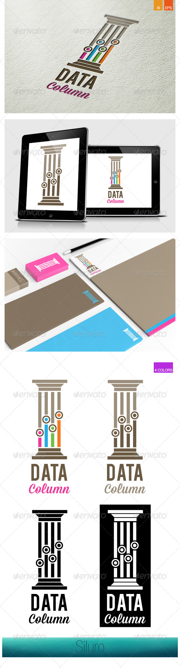 GraphicRiver Data Column Logo 8469111 GraphicRiver Data Column Logo 8469111