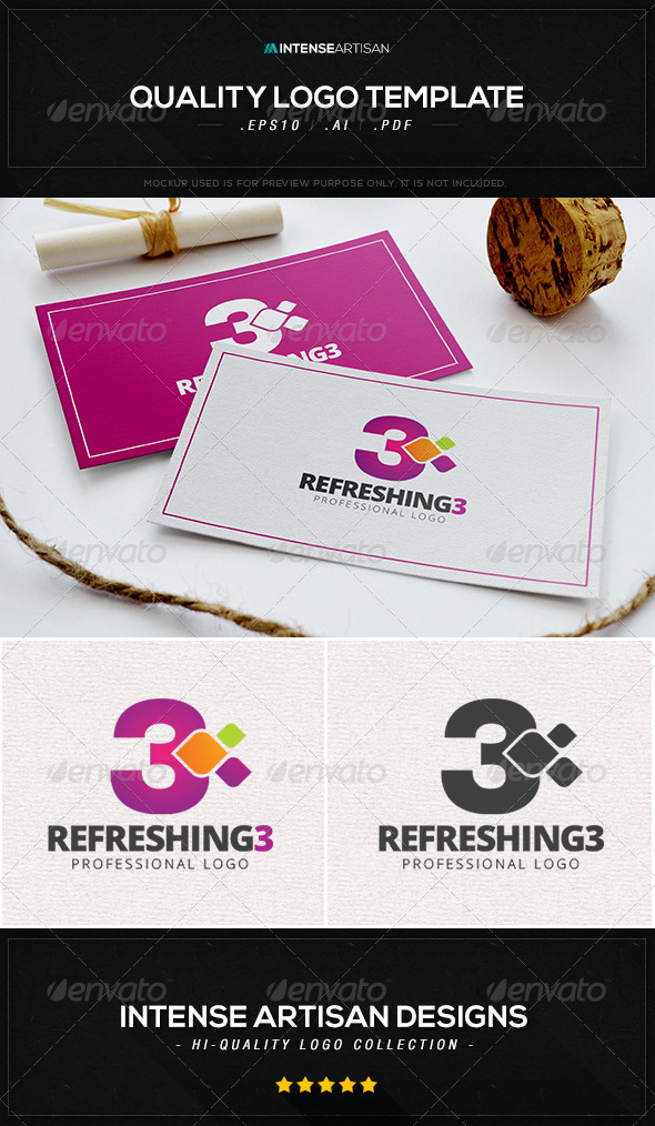 GraphicRiver Refreshing 3 Logo Template 8469159 GraphicRiver Refreshing 3 Logo Template 8469159