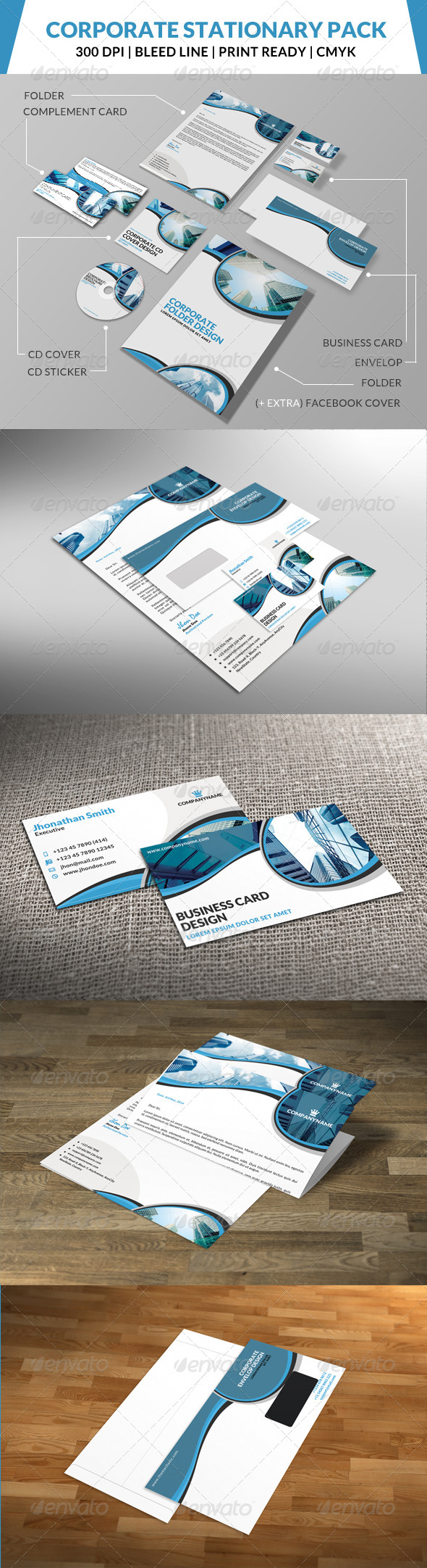 GraphicRiver Corporate Stationary Pack 4 8469264 GraphicRiver Corporate Stationary Pack 4 8469264