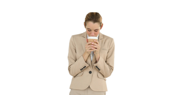 Businesswoman Drinking Coffee To Go Businesswoman Drinking Coffee To Go