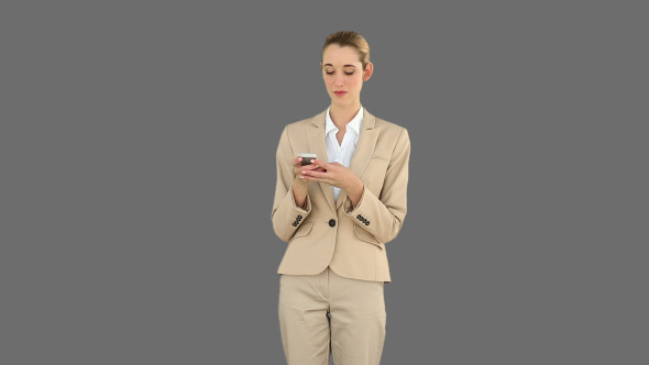 Businesswoman Texting On The Phone 4 Businesswoman Texting On The Phone 4