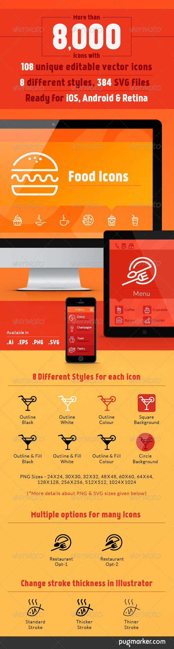 GraphicRiver 8 000& Food Icons with 108 Unique Vector 8469366 GraphicRiver 8 000& Food Icons with 108 Unique Vector 8469366