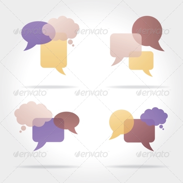 GraphicRiver Set of Colorful Speech Bubbles 8469434 GraphicRiver Set of Colorful Speech Bubbles 8469434