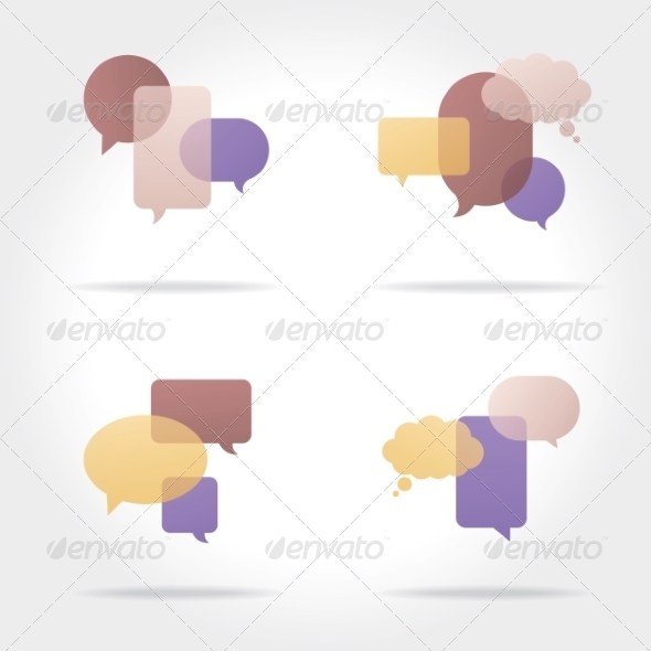 GraphicRiver Set of Colorful Speech Bubbles 8469437 GraphicRiver Set of Colorful Speech Bubbles 8469437