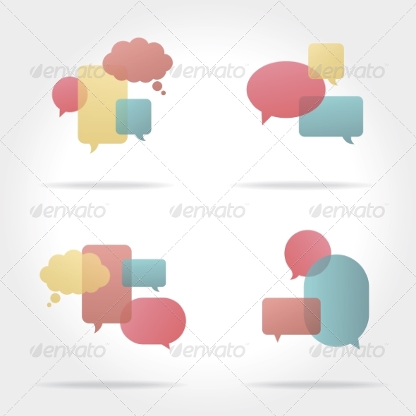 GraphicRiver Set of Colorful Speech Bubbles 8469438 GraphicRiver Set of Colorful Speech Bubbles 8469438