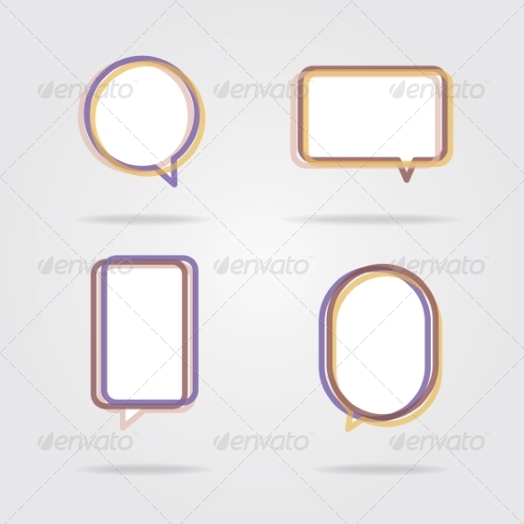 GraphicRiver Set of Colorful Speech Bubbles 8469440 GraphicRiver Set of Colorful Speech Bubbles 8469440