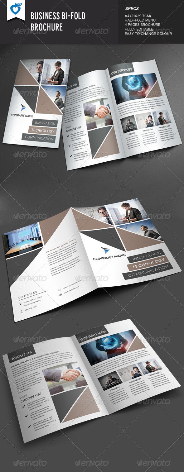 GraphicRiver Business Bi-Fold Brochure 8469510 GraphicRiver Business Bi-Fold Brochure 8469510