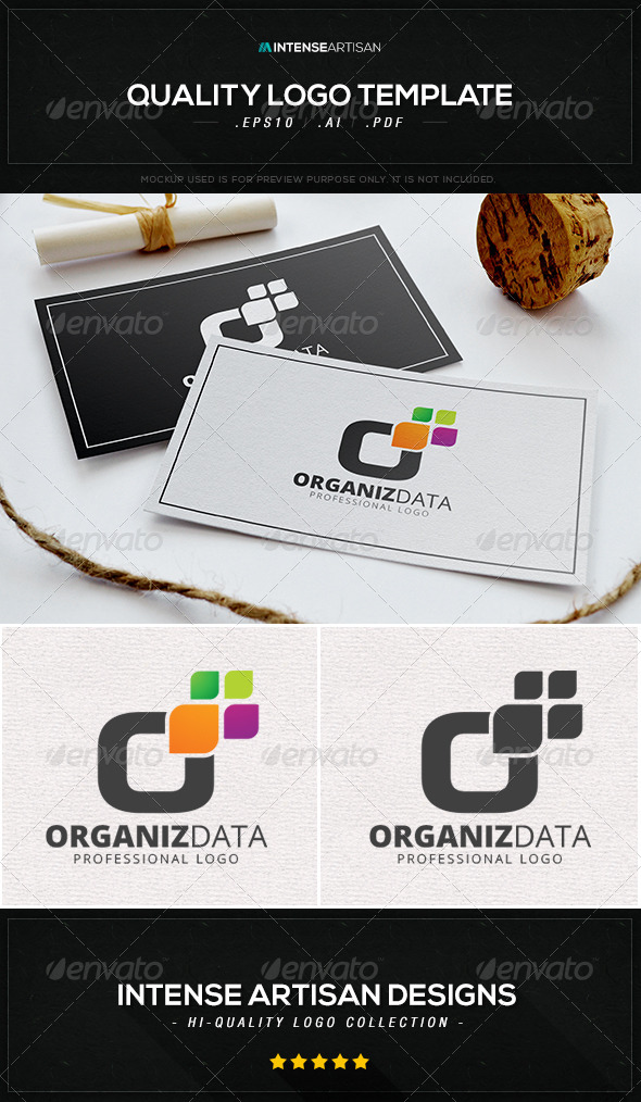 GraphicRiver Organise Data Logo Template 8469534 GraphicRiver Organise Data Logo Template 8469534