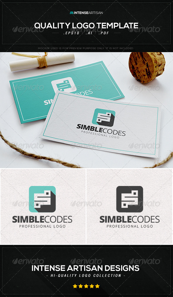 GraphicRiver Simple Codes Logo Template 8469545 GraphicRiver Simple Codes Logo Template 8469545