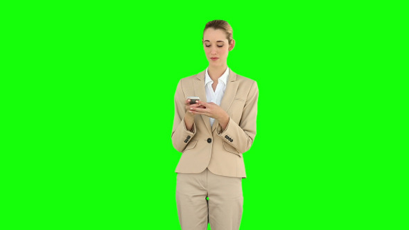 Businesswoman Texting On The Phone 2 Businesswoman Texting On The Phone 2