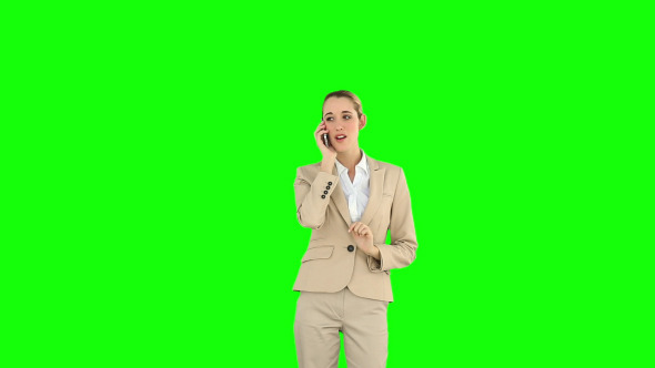 Businesswoman Speaking On The Phone 1 Businesswoman Speaking On The Phone 1